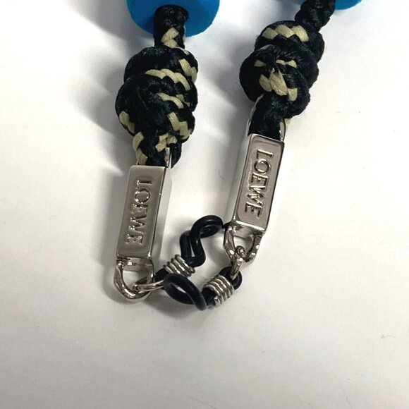 LOEWE Glasses Sunglasses Eyeglasses strap Canvas Black/blue - Picture 10 of 10